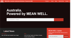 Desktop Screenshot of meanwellaustralia.com