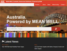 Tablet Screenshot of meanwellaustralia.com